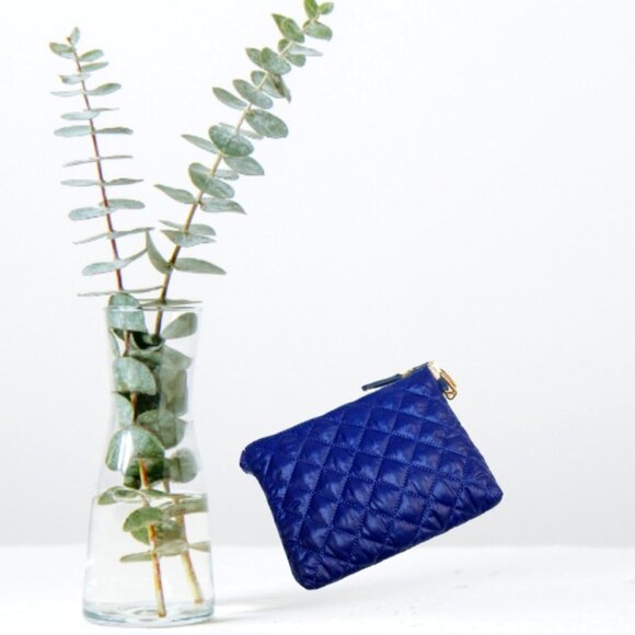 Lemonbella Sapphire Quilted Puffer Shoulder Mini Bag - Picture 1 of 5